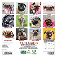Pug Mugs 2026 Mini Calendar