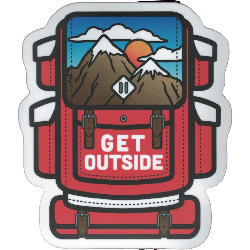 Get Outside Backpack Vinyl Sticker