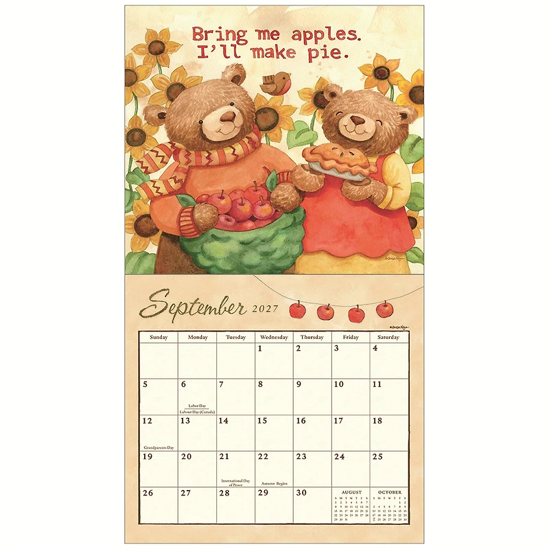 Bears 2027 Wall Calendar