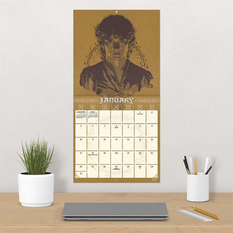 The Lord of the Rings 2027 Wall Calendar