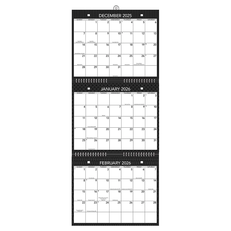 Office Triview 2026 Wall Calendar
