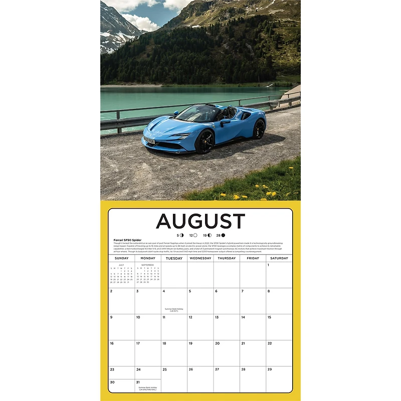 Supercars Wall  2026 Calendar