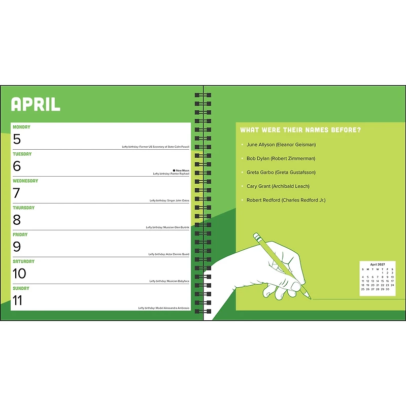 Left-Hander's 2027 Engagement Calendar