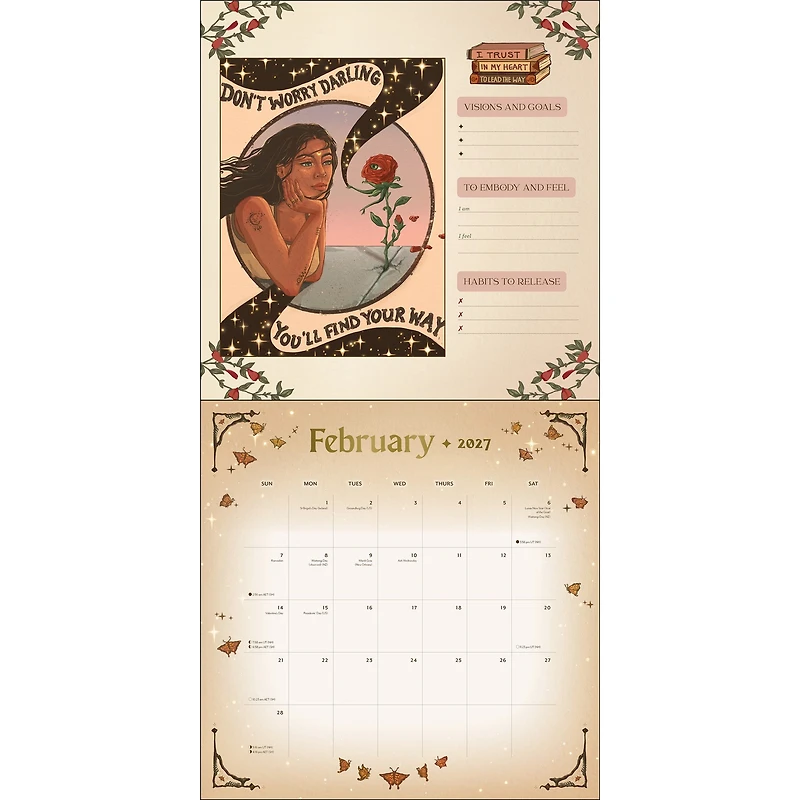 Manifest Your Dreams 2027 Wall Calendar