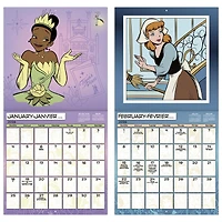 Disney Princess Bilingual 2026 Wall Calendar