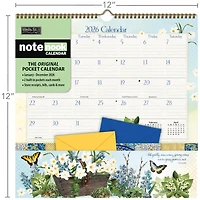 Botanical Gardens Note Nook 2026 Wall Calendar