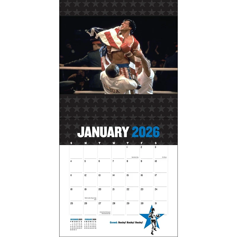 Rocky 2026 Wall Calendar - Online Only