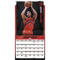 NBA Toronto Raptors Bilingual 2026 Wall Calendar