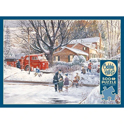 Big Game Tomorrow 500 Piece Puzzle Cobble Hill