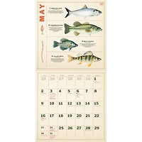 Twelve Months of Fishing 2027 Wall Calendar
