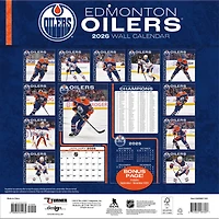 NHL Edmonton Oilers 2026 Wall Calendar
