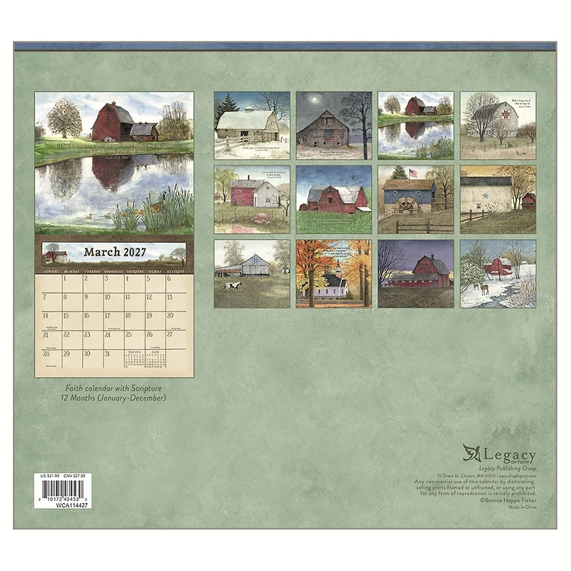 Country Blessings 2027 Wall Calendar - Online Only
