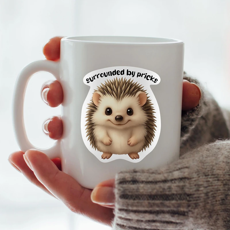 Surrounded By Pricks Vinyl Sticker
