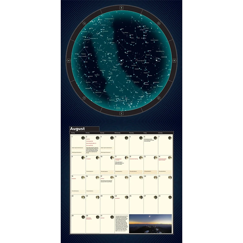 A Year of the Night Sky 2027 Wall Calendar