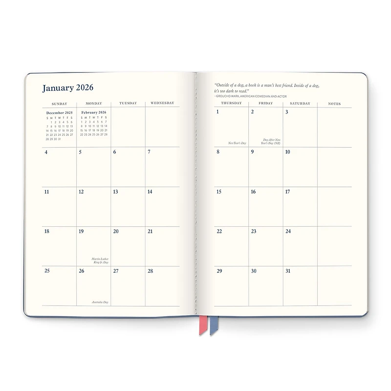 Fully Booked Clara Clothbound 2025-2026 Engagement Calendar