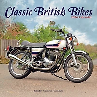Classic British Bikes 2026 Wall Calendar