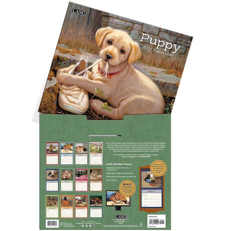 Puppy 2027 Wall Calendar - Online Only