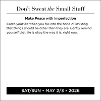 Don't Sweat The Small Stuff 2026 Box Calendar