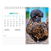 Chickens 2026 Double View Easel Calendar - Online Only