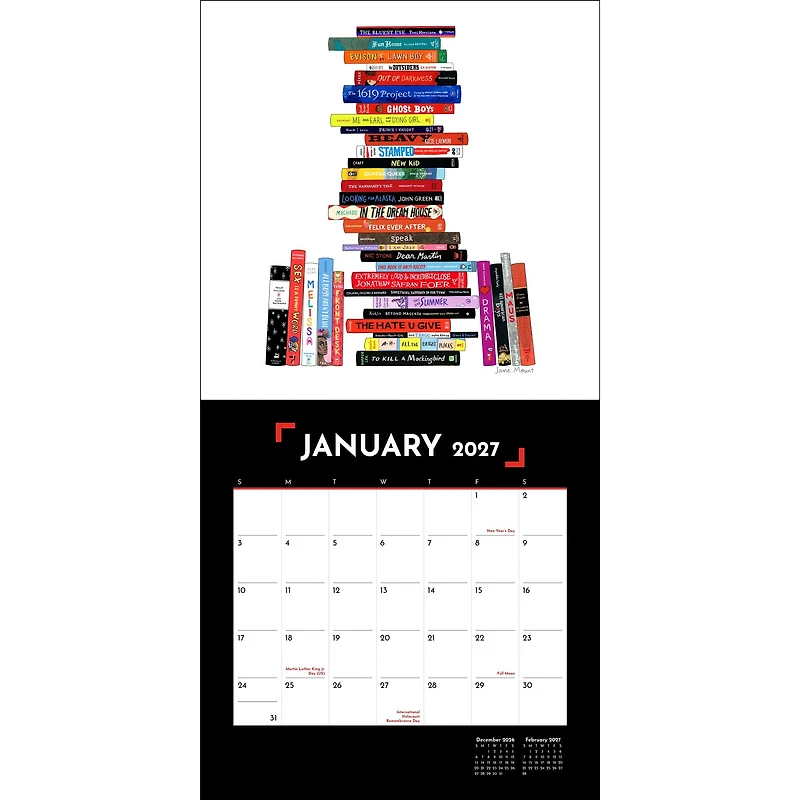 Banned Books 2027 Wall Calendar