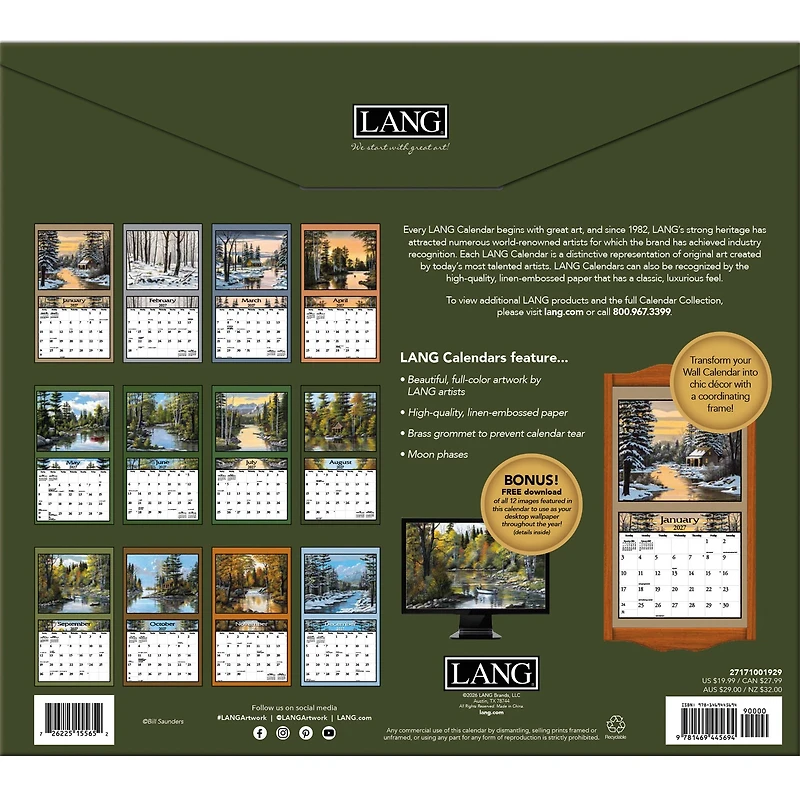 Lure of the Outdoors Special Edition with Print 2027 Wall Calendar
