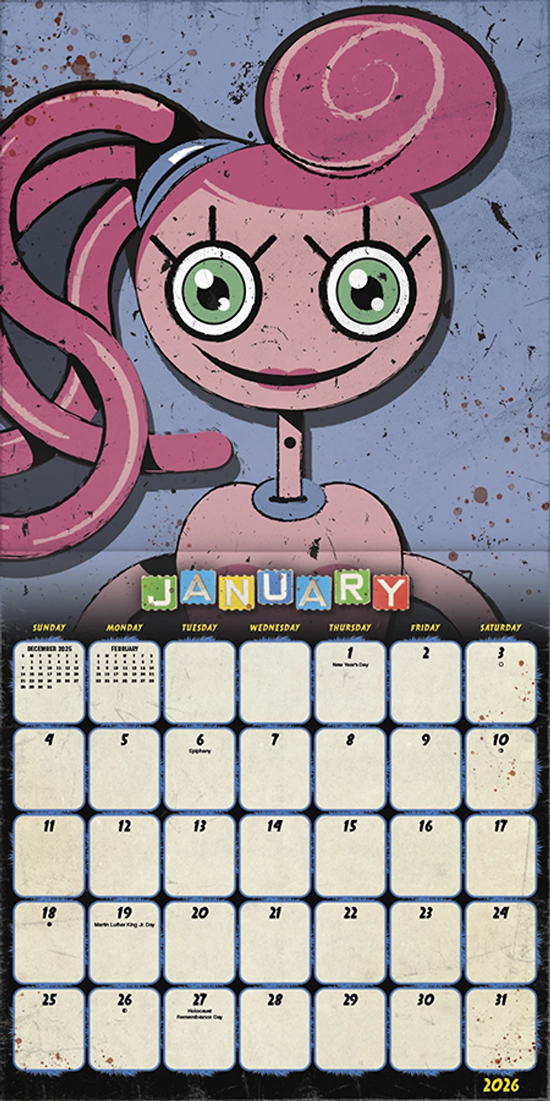Poppy Playtime 2026 Wall Calendar - Online Only