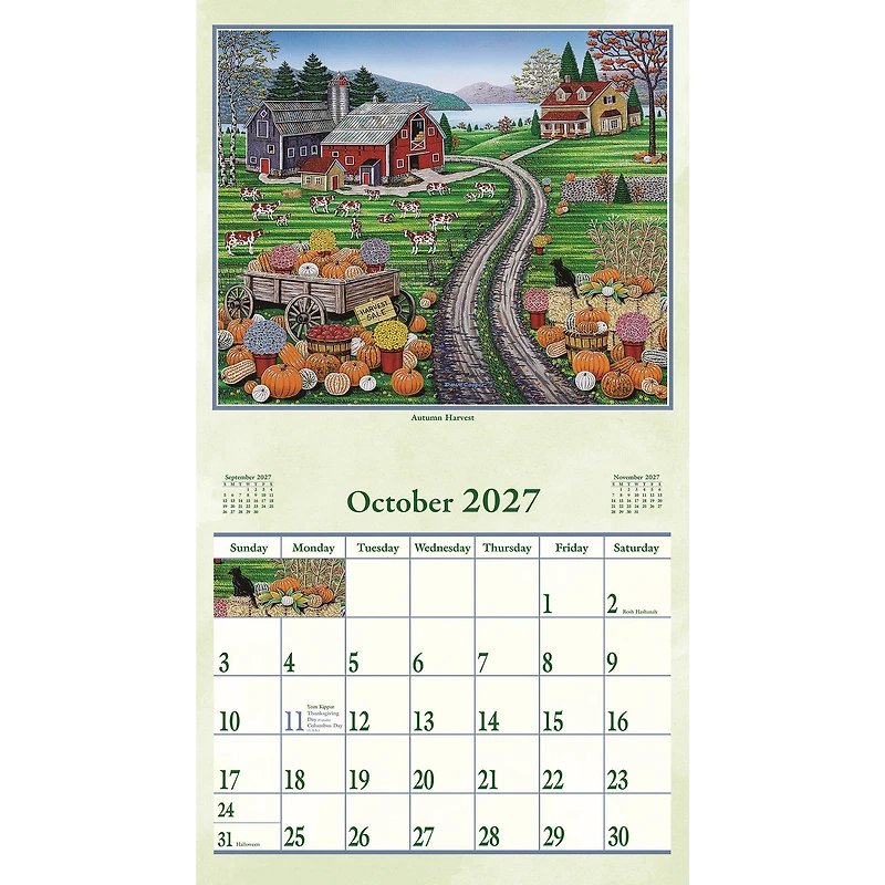 Country Roads 2027 Wall Calendar - Online Only