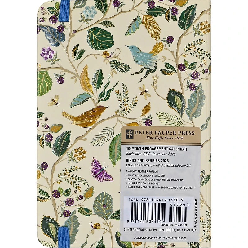 Birds And Berries 2025-2026 Engagement Calendar