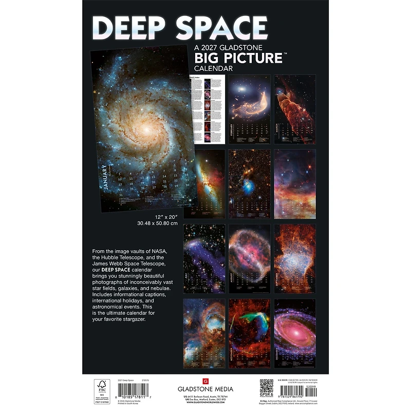 Deep Space Big Picture 2027 Poster Calendar