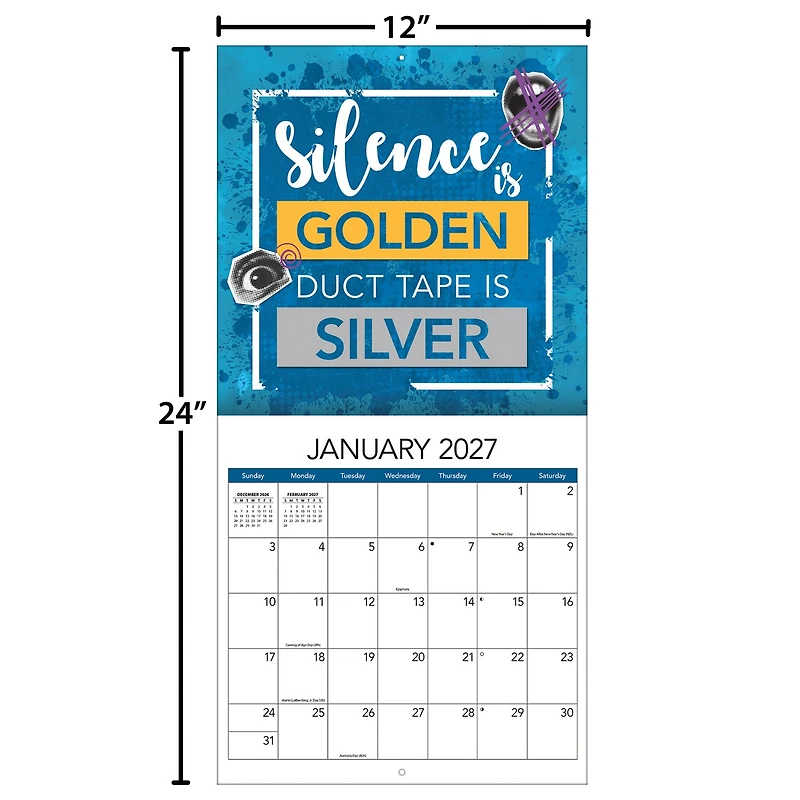 Sarcasm My Love Language 2027 Wall Calendar - Online Only