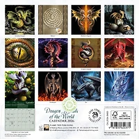 Anne Stokes: Dragon Legends Of The World 2026 Mini Calendar