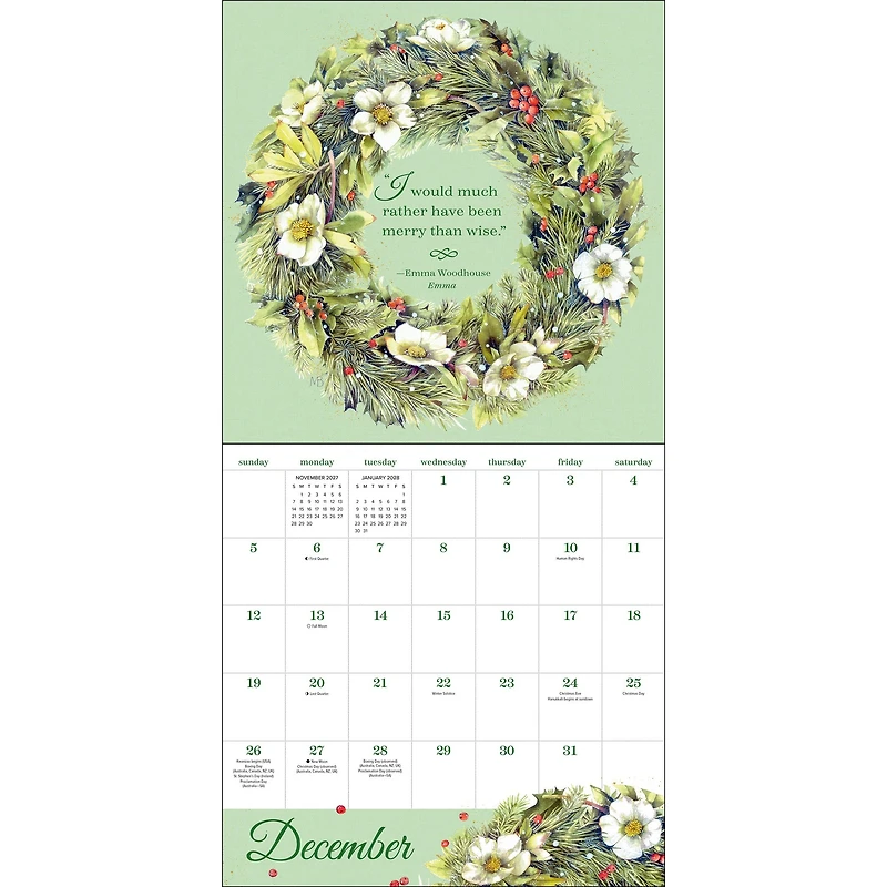 Quotable Jane Austen 2027 Wall Calendar - Online Only