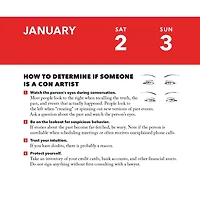Worst Case Scenario Survival 2027 Box Calendar