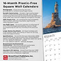 Worlds Greatest Lighthouses 2026 Wall Calendar