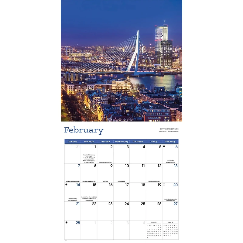 Netherlands 2027 Wall Calendar