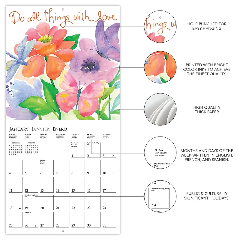 Live Love Laugh 2026 Mini Calendar