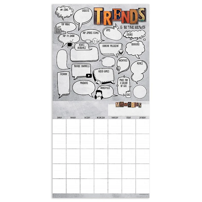 My Year Book Undated Wall Calendar - Online Only