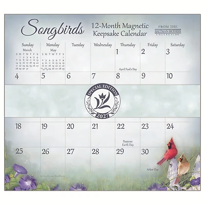 Songbirds Special Edition 2027 Mini Magnetic Calendar