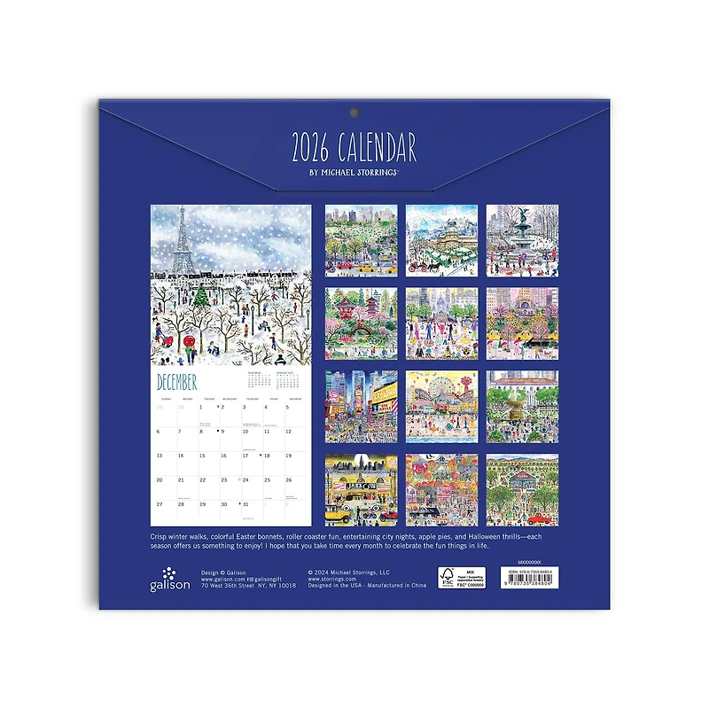 Michael Storrings Classic 2026 Wall Calendar - Online Only