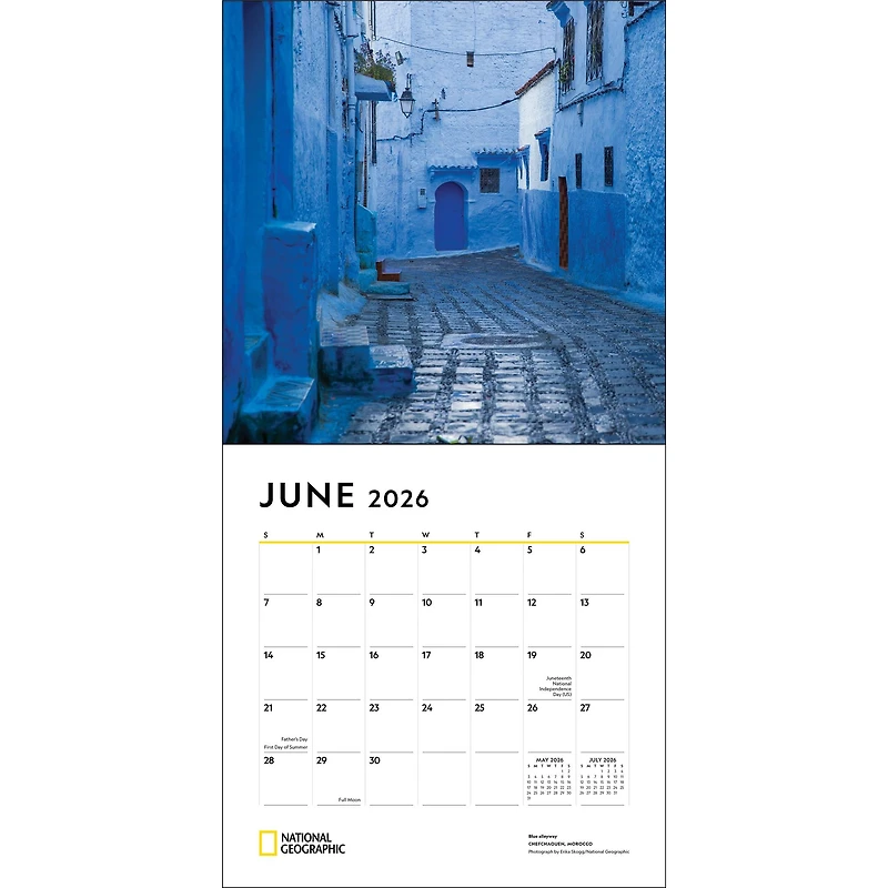 National Geographic Journeys Of A Lifetime 2026 Wall Calendar - Online Only
