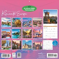 Romantic Europe 2027 Wall Calendar