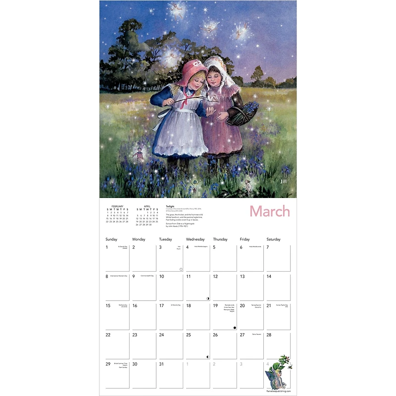 Fairyland By Jean & Ron Henry 2026 Wall Calendar