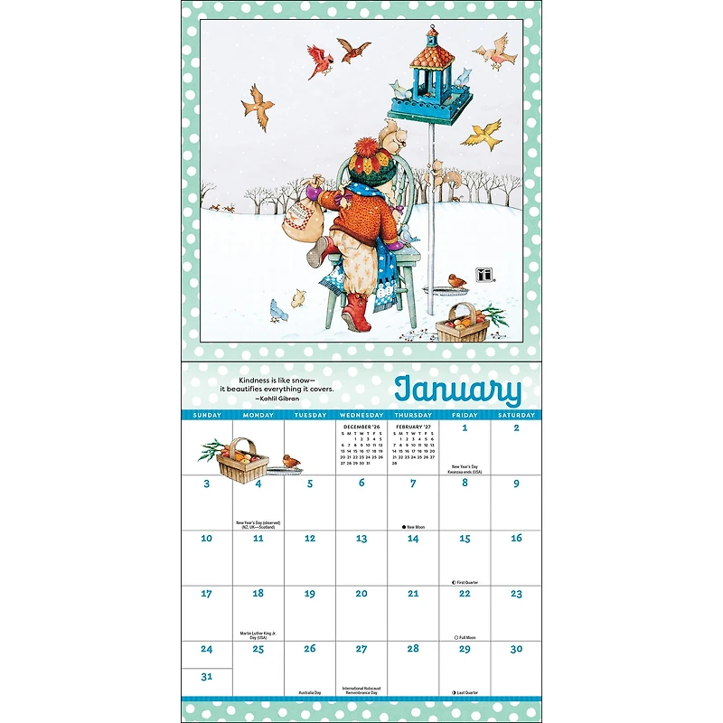 Mary Engelbreit's Kindness is Magic 2027 Mini Calendar - Online Only