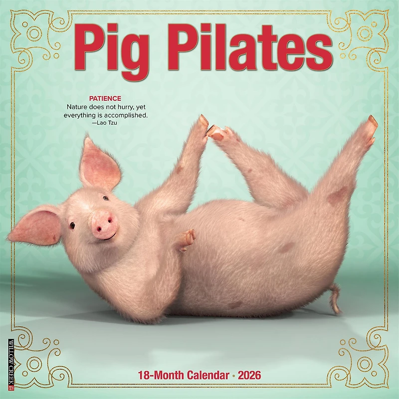 Pig Pilates 2026 Wall Calendar