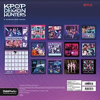 Kpop Demon Hunters 2026 Wall Calendar