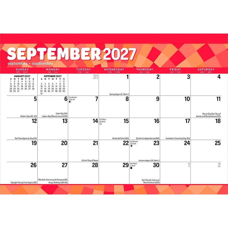 Large Print 2027 Desk Pad Calendar