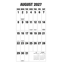 Big Letters Big Numbers 2027 Wall Calendar
