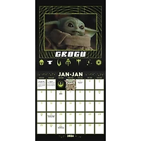 Star Wars Mandalorian Grogu Bilingual 2026 Mini Calendar