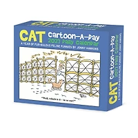 Cat Cartoon-A-Day by Jonny Hawkins 2027 Box Calendar