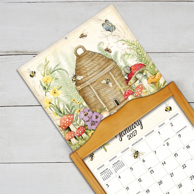 Bees In Bloom 2027 Wall Calendar